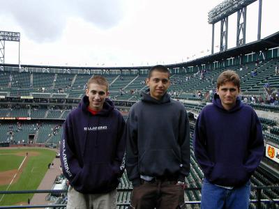 Stephen, Frank & Andrew at SF Giants game