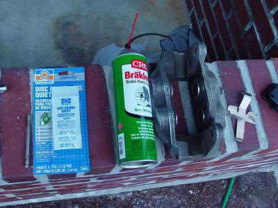 Anti-Squeal and brake cleaner are essential in any brake job.