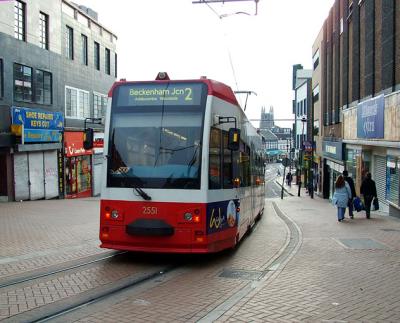 a Tram in Croydon - South London