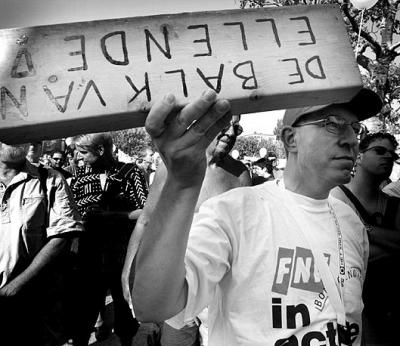 Protest against the Dutch government 2003