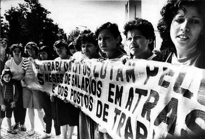 Factory workers in Portugal