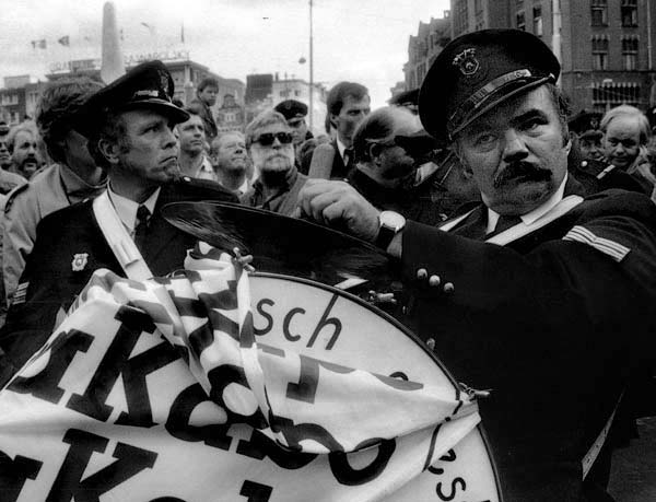 Firemen on strike