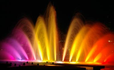 Rainbow fountain