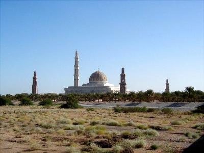 The Sultan Qaboos Grand Mosque.