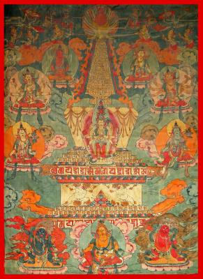 Avalokiteshvara - (11 faces, 8 hands) Stupa