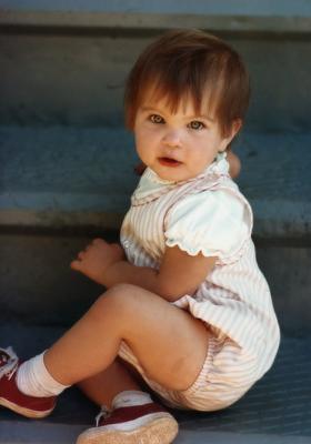 Brit on Steps