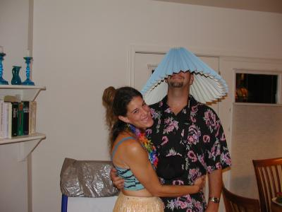 amy and randy as hawaiin tourists