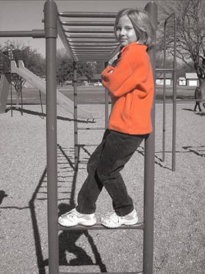 casie at the playground