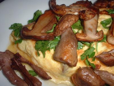 cep and bluefoot omelette