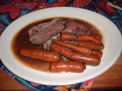 freezer to oven roast with carrots
