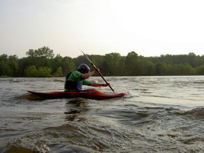 delaware kayaking at sunset