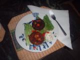 salmon cakes with homemade tartar sauce