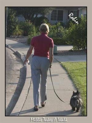 August 5:  Millie Takes A Walk