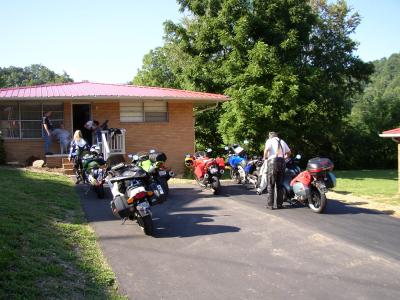 Biker scum after the days ride