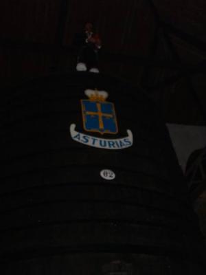 a giant Asturian sidra keg