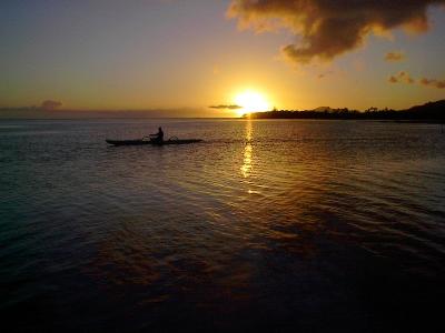 Kayaking at Sunset