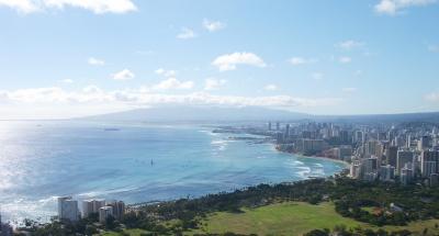 Waikiki from the Diamond Head lookout