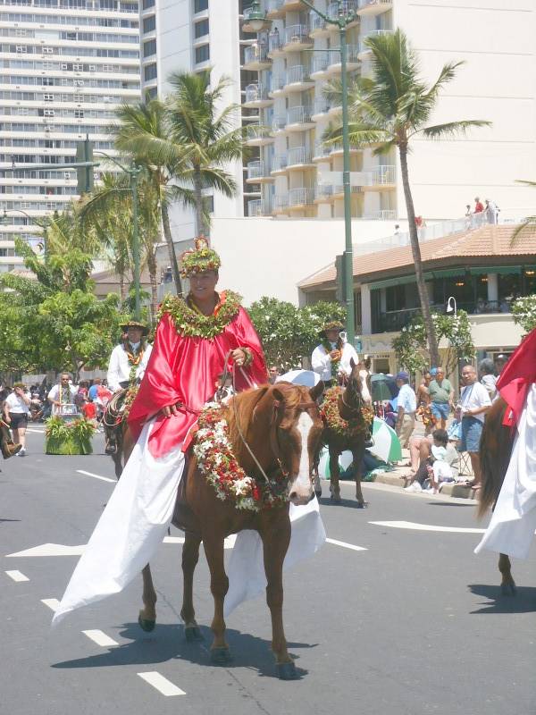 Kamehameha Day Parade rider