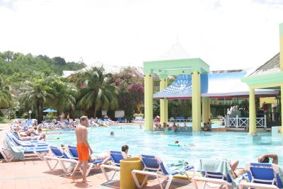 Main pool Sandals St. Lucia