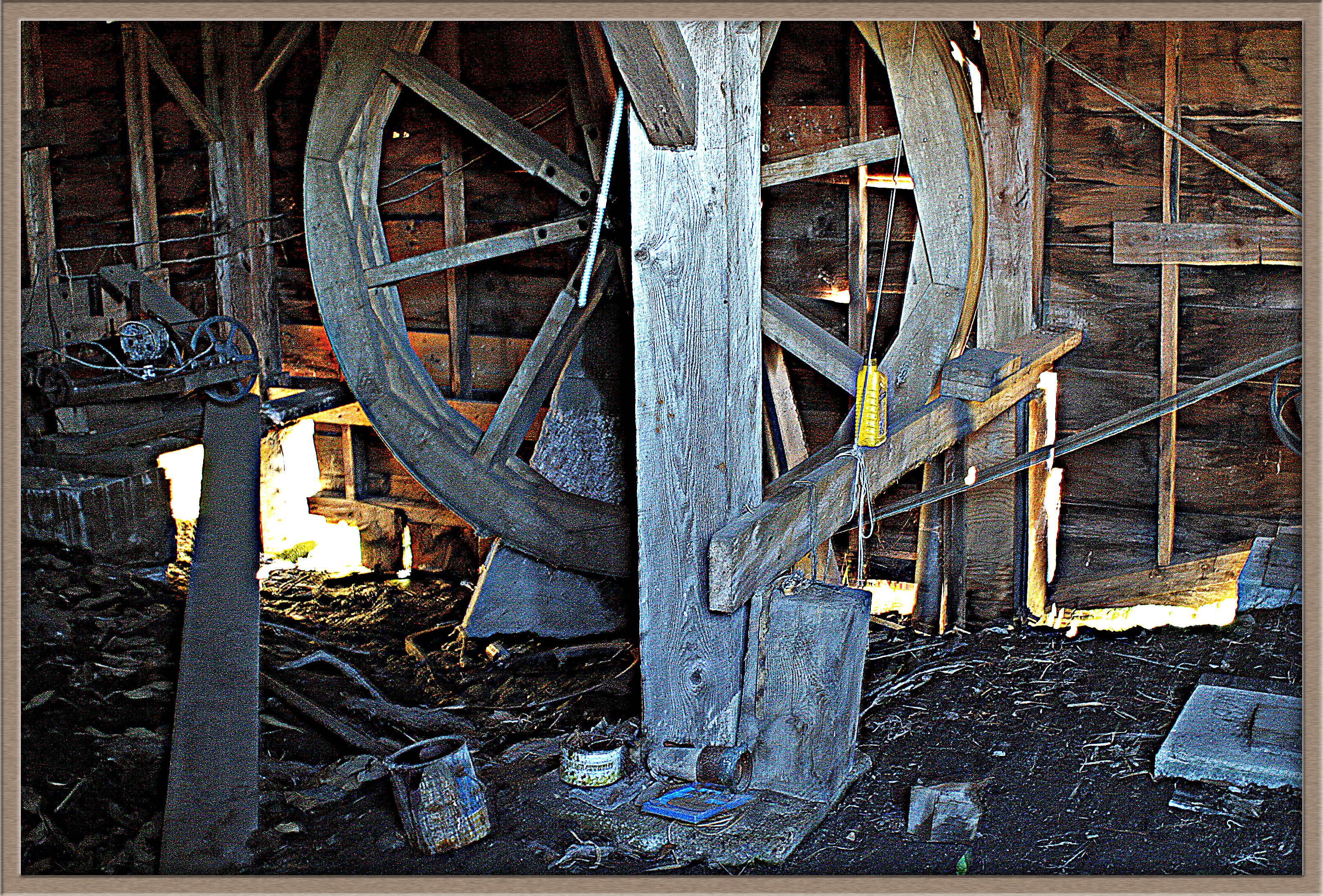 In the belly of the Old Mill