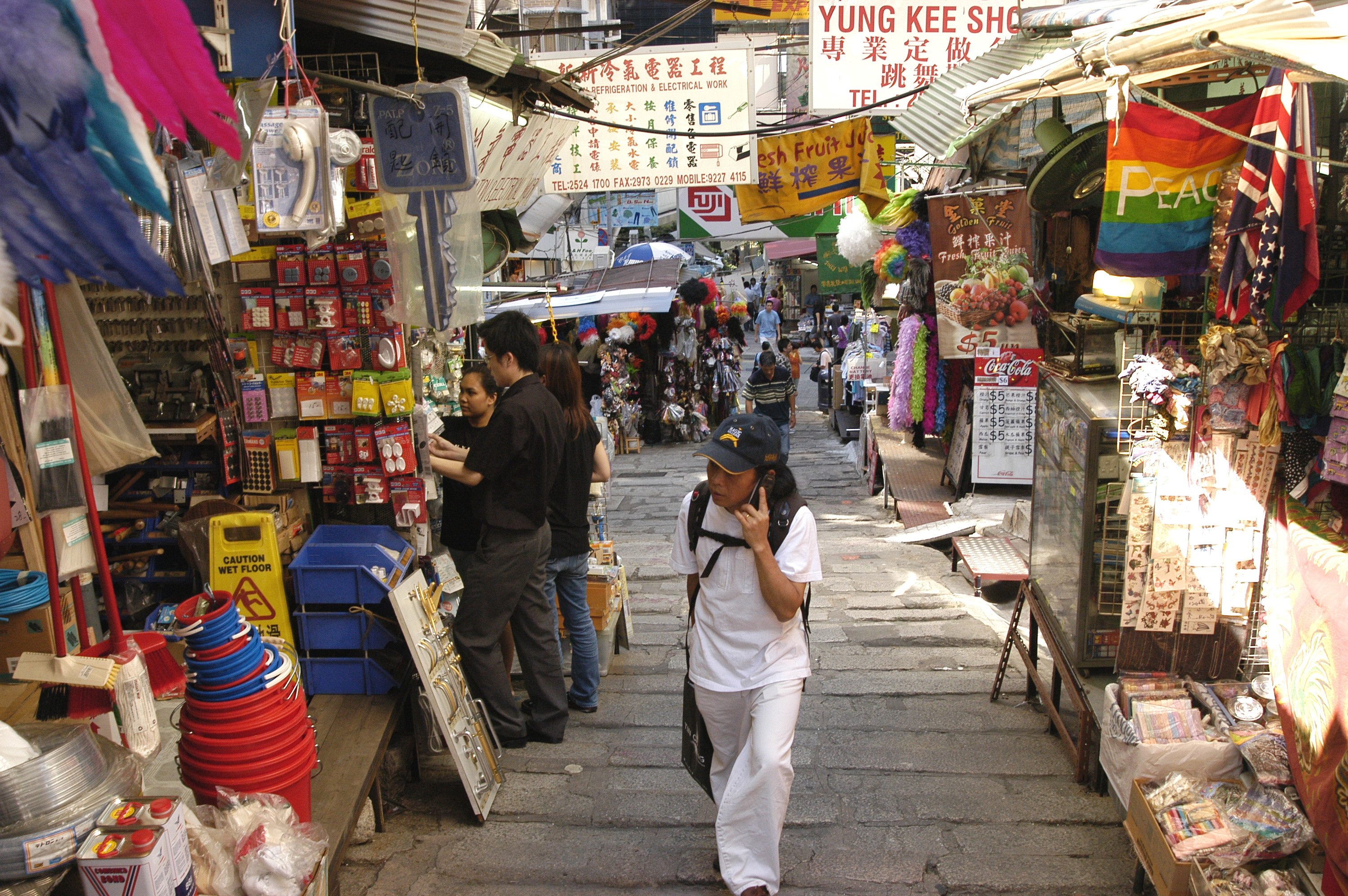 Street Shopping Downhill