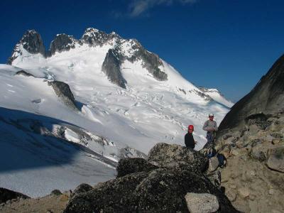 They put on their warmest clothes and walked far far across glaciers and hills to reach their dream