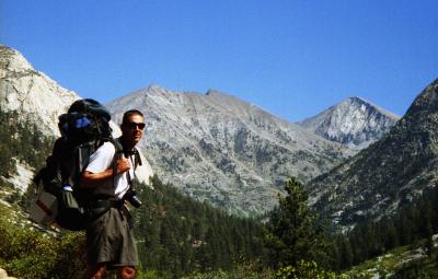 Steve above Woods Creek