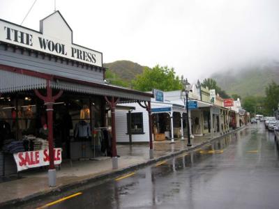 Arrowtown, lined with wooden buildings
