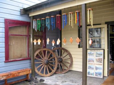 The main street looks a lot like a movie set for a Western