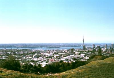 Auckland, from the edge of the crater