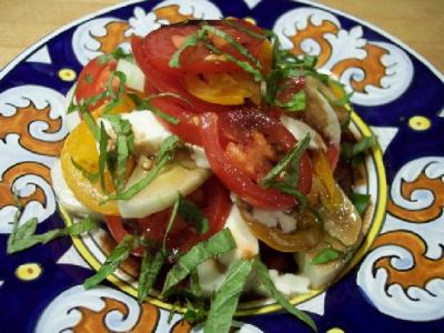 Tomato-Cucumber Stack w/ Fresh Mozzarella #15277