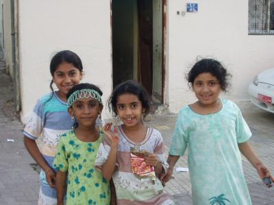 These little girls had henna on the arms that was amazing