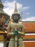 Sentry at Phra Kaew -- we are very fond of the sentries