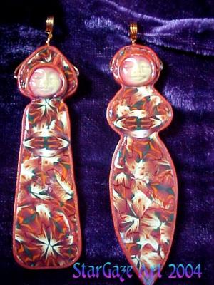 Segal Scrap Doll pendants