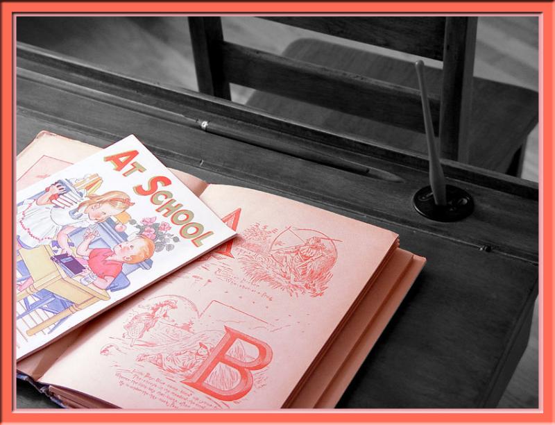 <b>At School</b> <br> <font size=1> by Linda L.<br><br></font></p>