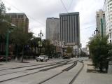 A shot of Canal Street and city buildings