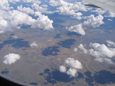 Somewhere over the US