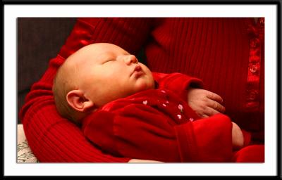 Noelle at 5 days old, Christmas Day, 2003.