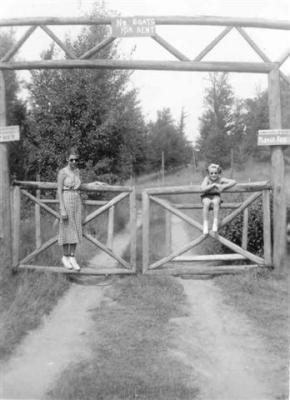 Gates of Camp Comfort Beulah and Agnes August 1936