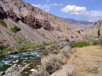 River Runs Through Yellowstone Park