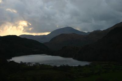 Moel Hebog and Llyn Gwynant