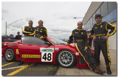 David,Klaus,Andreas and Phillipe....BERacing,PHR Scuderia