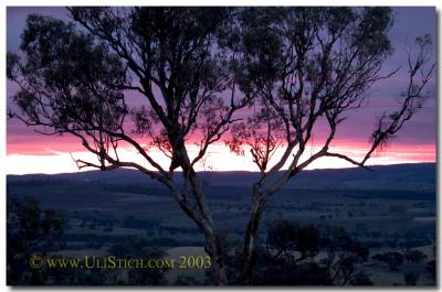 Top of the mountain at SunSet