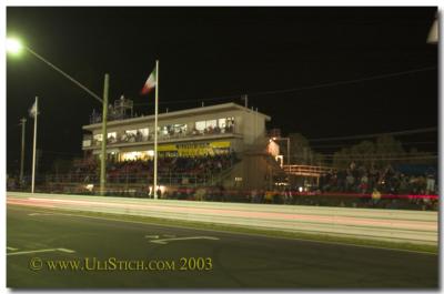 Grand stands at night