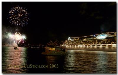 The Star Princess leaving Sydney Harbor