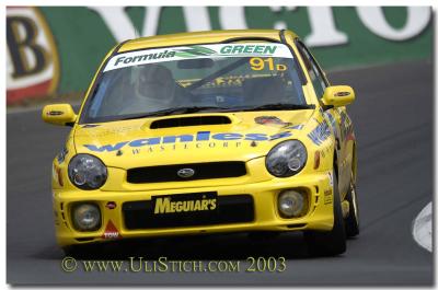 Pictures of the Subaru's at the 24hrs Bathurst 2003