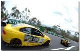 Yellow Holden Monaro CV8 creeping up on the  Lamborghini