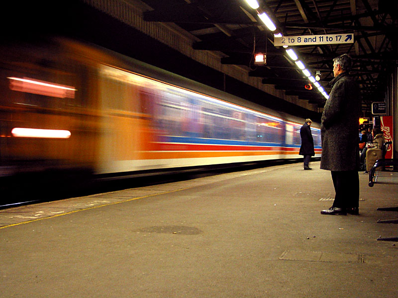 Waiting for a train on platform 9