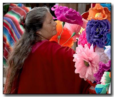 Woman and Flowers