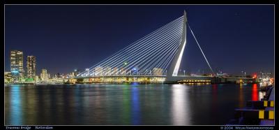 Rotterdam Erasmus Bridge Panorama